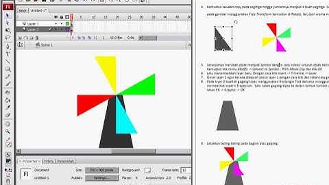 animasi Kincir angin di adobe flash
