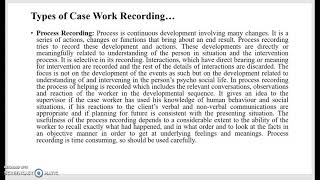 Case Work Recording