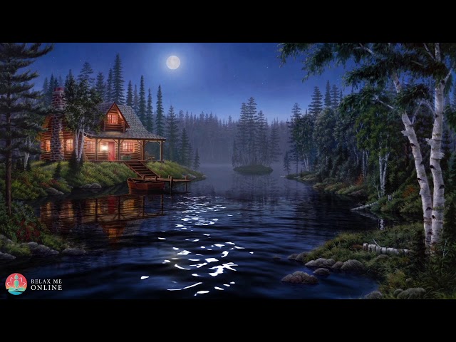 Night Ambient Sounds, Cricket, Swamp Sounds at Night, Sleep and Relaxation Meditation Sounds class=