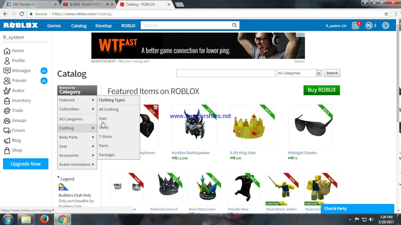 Roblox Catalog Hack Youtube - free roblox catalog hack