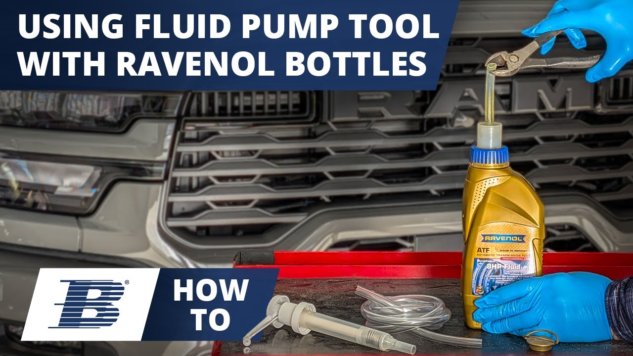 How to Use BLAU Fluid Transfer Hand Pump With RAVENOL Bottles - YouTube