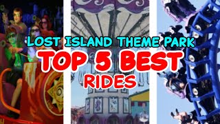Top 5 rides at Lost Island Theme Park - Waterloo, Iowa | 2022