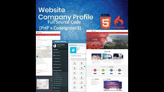 Website Company Profile dengan framework CodeIgniter 3 Responsive Multicolor