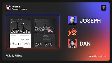 RDL 2 - FINAL: Joseph Berry vs Dan Mall | E-Bike Minimal Big Type | Web Design Esports on Figma