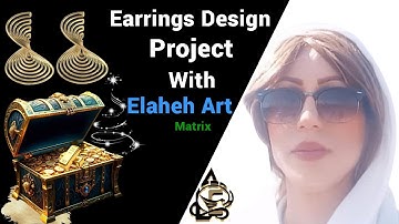 How to make Earrings with Software Matrix 9 jewellery design CAD || Rino || Matrix Tutorial