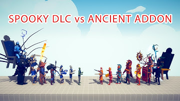 SPOOKY DLC Team vs ANCIENT ADDON Team - Totally Accurate Battle Simulator TABS
