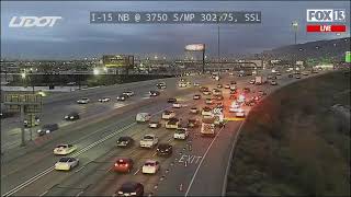 Traffic stopped on I-15 at 3750 South