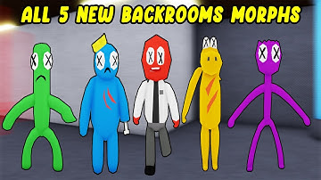 UPDATE - How To Find ALL 5 NEW BACKROOMS MORPHS in Find The Backrooms Morphs