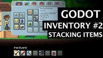 How to Make an Inventory System in Godot - Stacking Items (#2)