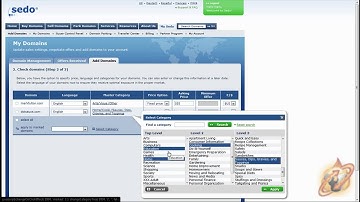 Listing Domains for Sale on Sedo