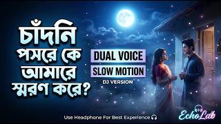 চাঁদনি পসরে কে আমারে স্মরণ করে – Dual Voice DJ Version | Bangla Romantic Remix | EchoLab
