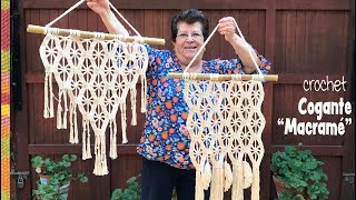Colgante imitación MACRAMÉ tejido a crochet 😁 / Tejiendo Perú
