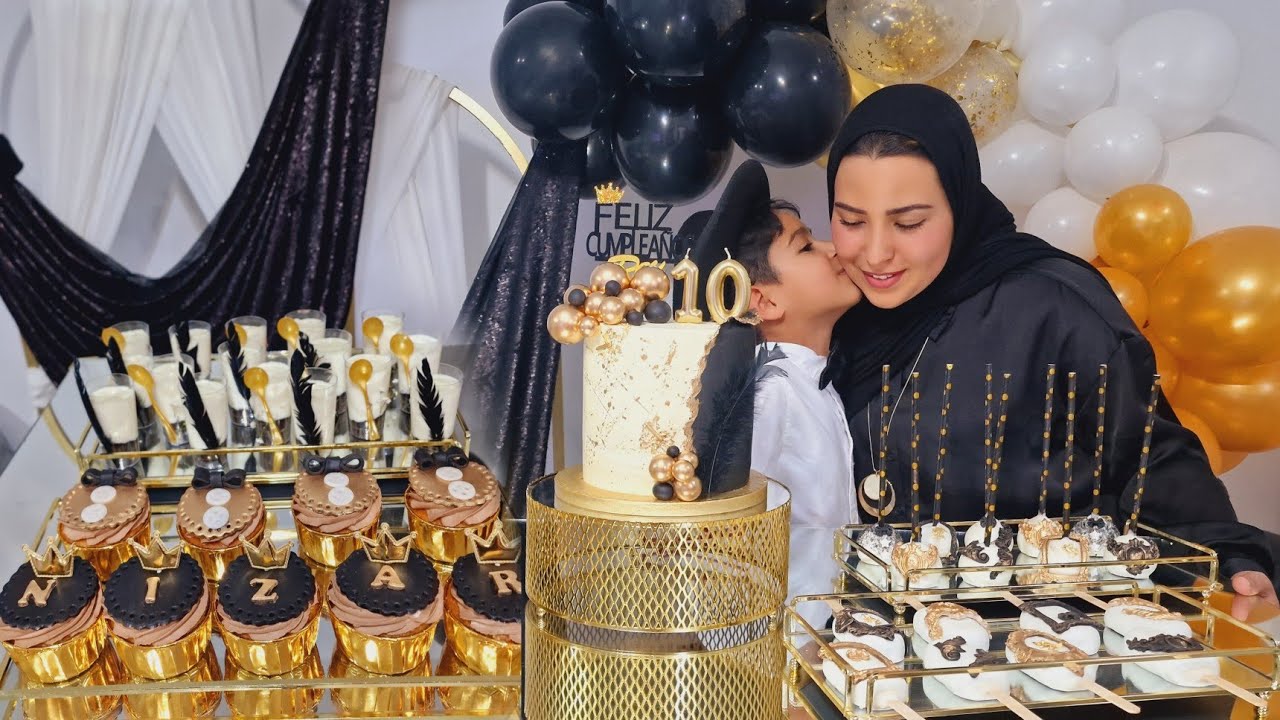 عيد ميلاد إبني الكبير👑حظرت ليه بيفي كامل بالالوان لي كيبغيها🥰طريقة الكاب كيك ماغنوم بوب كيك+تحلية