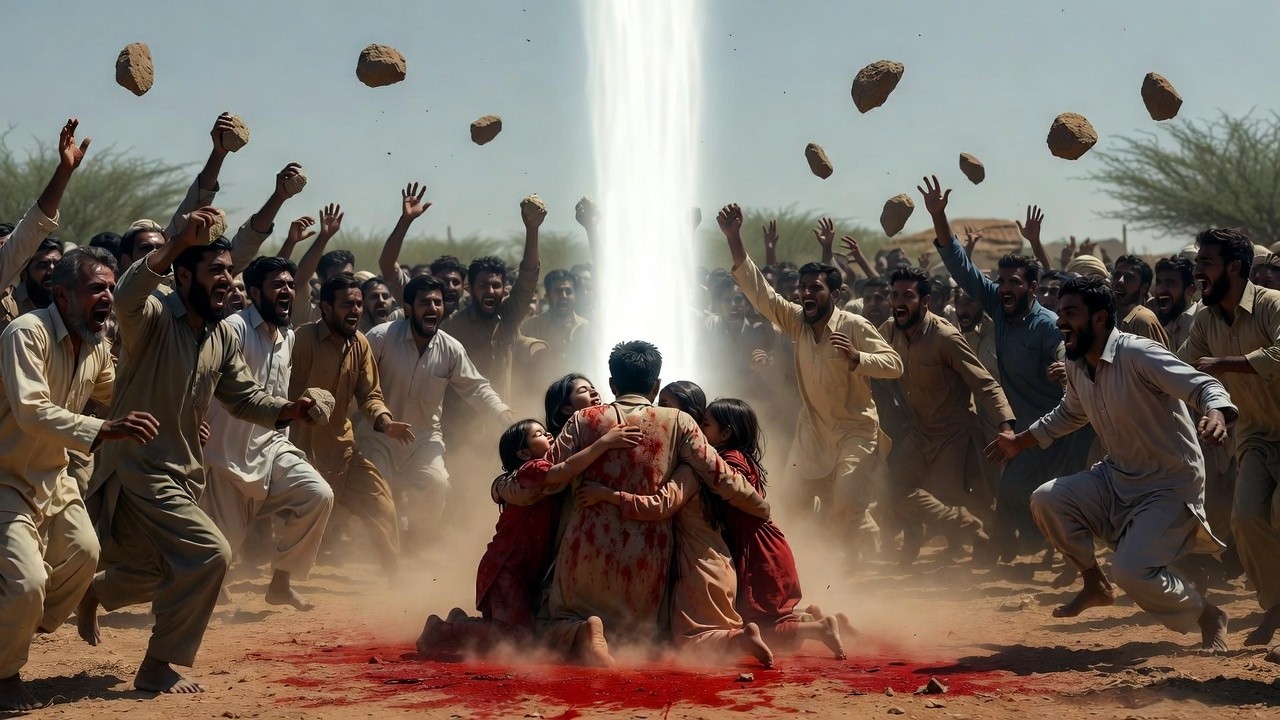 Lapidaron a una familia cristiana… y la última piedra los dejó a todos paralizados