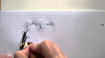 1. Zebra G-nib, Brause Steno 361 nib  writing