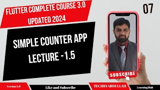 Flutter in Urdu | Simple Counter App || Lecture 1.5 @TechByAbdullah79 #flutterinhindi #flutter