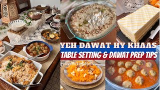Dawat Aisi key Sab Kahen WAAHH💕TableSetting ideas & 7 Dishes / Dawat Vlog/Cooked by Sabeen