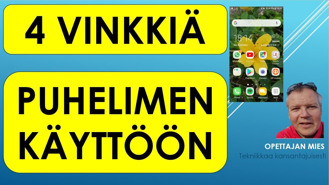 4 puhelimen käyttövinkkiä(soittoäänen hiljentäminen, kameran ...