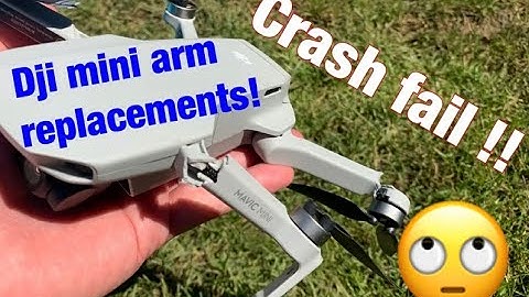 DJI Mavic Mini front & rear arm replacement-repair after crash fail ⚠️(will it fly again?)