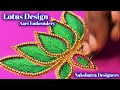 Simple Lotus Design Work Using Beads & Thread | Nakshatra Designers