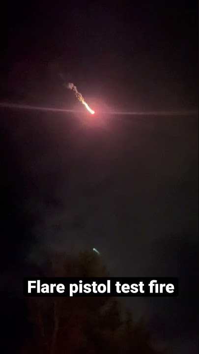 Testing out my new flare pistol