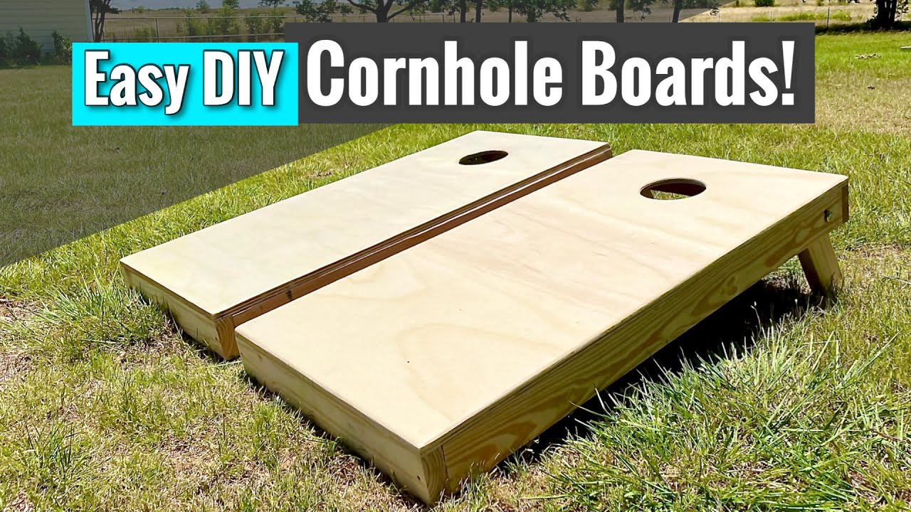 How To Make Cornhole Boards Easy Diy W Free Plans Youtube