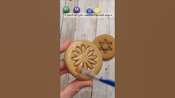 Squid Game Dalgona with clay #diy #squidgamediy #craft #shorts #handmade #clay #coolideas #diycraft