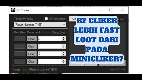 RF CLIKER = AUTO LOOT ( Lebih Cepat daripada Minicliker? )