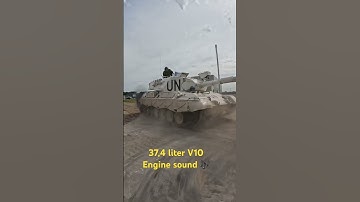 37,4 Liter V10 engine sound 🎶🎶 #military #viral #engine #tank #leopard #sound #fyp