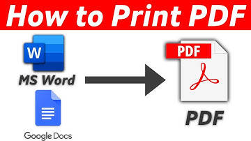 How To Print To Pdf From MS Word And Google Docs