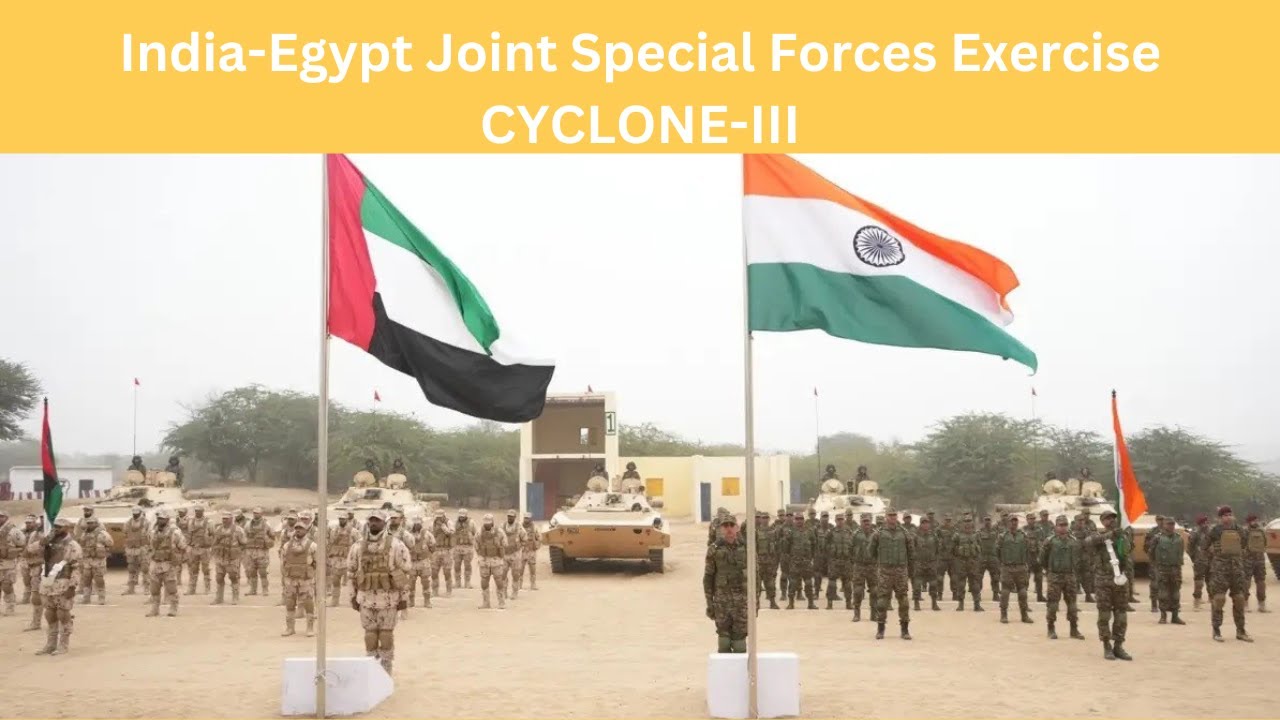 India-Egypt Joint Special Forces Exercise CYCLONE-III - YouTube