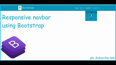 Responsive navbar using bootstrap 4