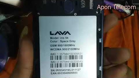 Lava Iris 54 Flash File Official Firmware (feruzalam) Apon Telecom