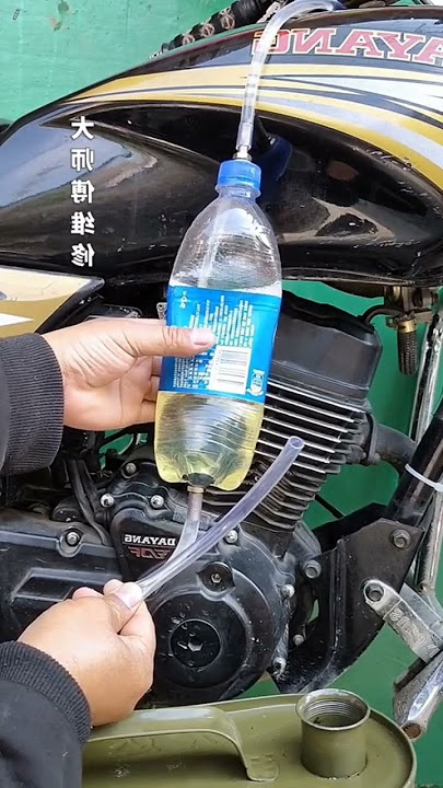 beginilah cara sedot bensin di tangki pakai botol plastik dan selang