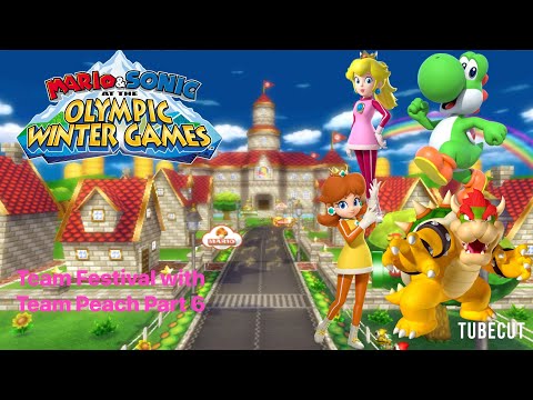 Mario & Sonic at the Olympic Winter Games Team Festival (Team Peach) Part 6