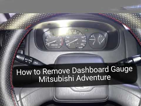 How to remove Speedometer Gauge Mitsubishi Adventure (tagalog version)