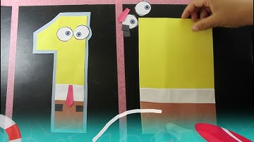 SpongeBob Number Cutting Tutorial Theme | Number 1
