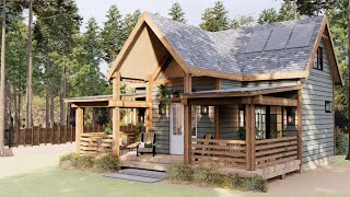 Charming 3-Bedroom  Wood Cabin | Small House Design Ideas by Jasper Tran - House Design Ideas 6,891 views 3 weeks ago 8 minutes, 22 seconds