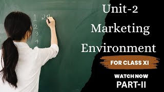 Unit 2 : Marketing Environment part II #class11 #cbsemarketingclass11