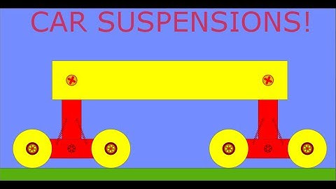 Algodoo - Car suspensions (tutorial)