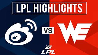 WBG vs WE Highlights ALL GAMES | LPL 2026 Split 2 | Weibo Gaming vs Team WE