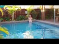 Darren Gaudry Pushes Wife In The Pool...
