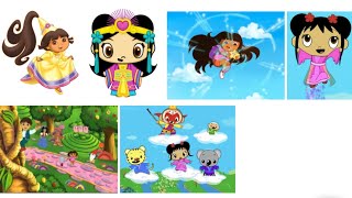 Dora And Kai-Lans Super Jump Comparison And Were On Our Way To Fairytale Land