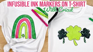 CRICUT INFUSIBLE INK MARKERS ON TSHIRT