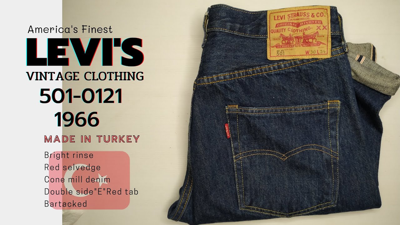 ลีวายส์ Levi's Vintage Clothing 501 1966 Made in Turkey - YouTube