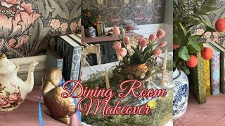 BRIDGERTON 🌷GARDEN TEA PARTY DINING ROOM MAKEOVER- cottagecore Jane Austen Spring decorate with me