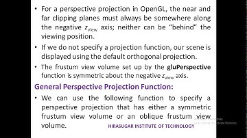 Module-4:3D Viewing Part-4 :OpenGL 3D Viewing and Visibility Detection Functions by Prof. R.R.Patil