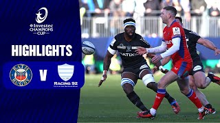 Instant Highlights - Bath Rugby v Racing 92 Round 3 │ Investec Champions Cup 2023/24