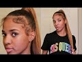 HOW TO: High Weave Ponytail with Dramatic Baby Hair Tutorial | Kashia Jabre