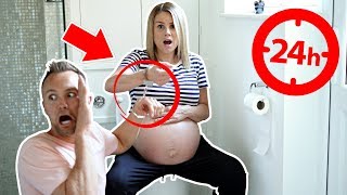 24 HOUR HANDCUFF CHALLENGE WiTH PREGNANT WiFE! ?